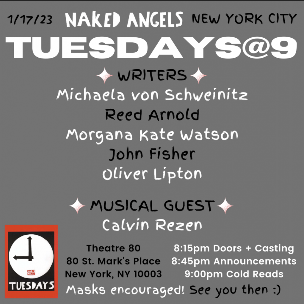 Naked Angels NYC Tuesdays@9