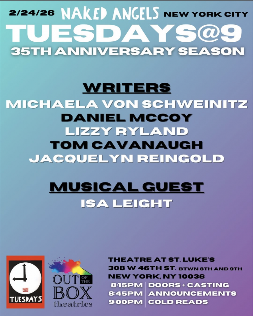 Michaela von Schweinitz at Naked Angels NYC