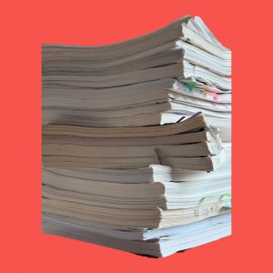 Stack of scripts photo by Michaela von Schweinitz